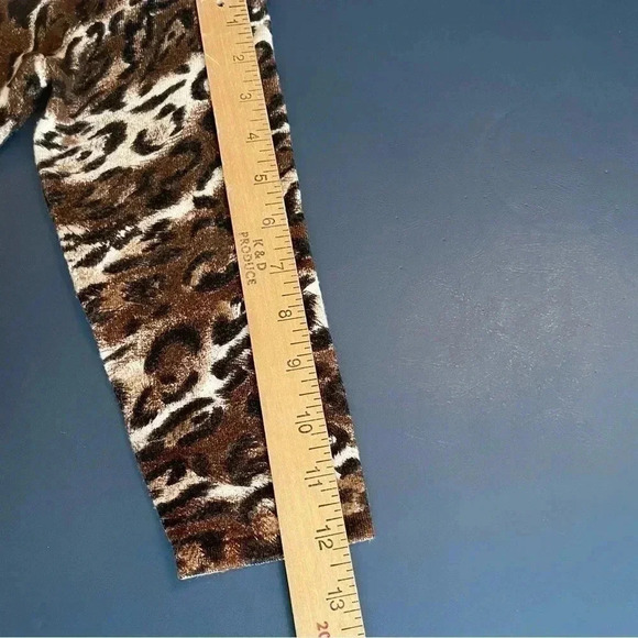 INC International Concepts Women’s Leopard Top Small Petite Brown Black 3/4 Slv - Picture 10 of 11